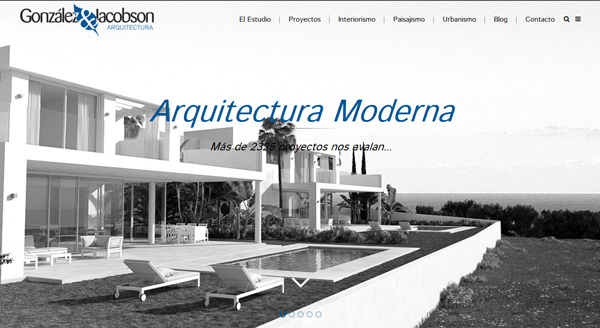 Pagina Web Gonzalez & Jacobson Arquitectura