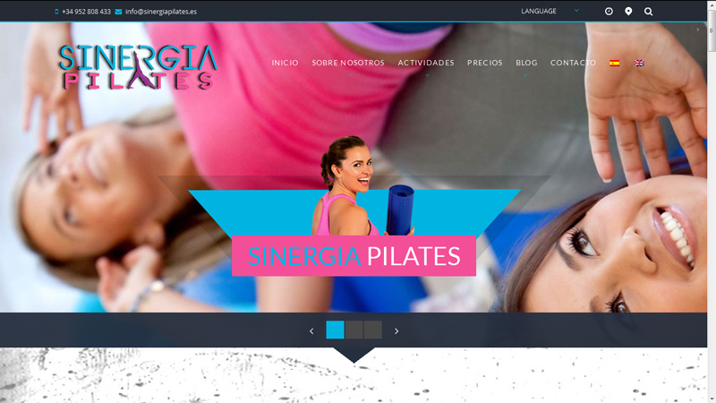 Pagina Web Cliente Sinergia Pilates en Estepona